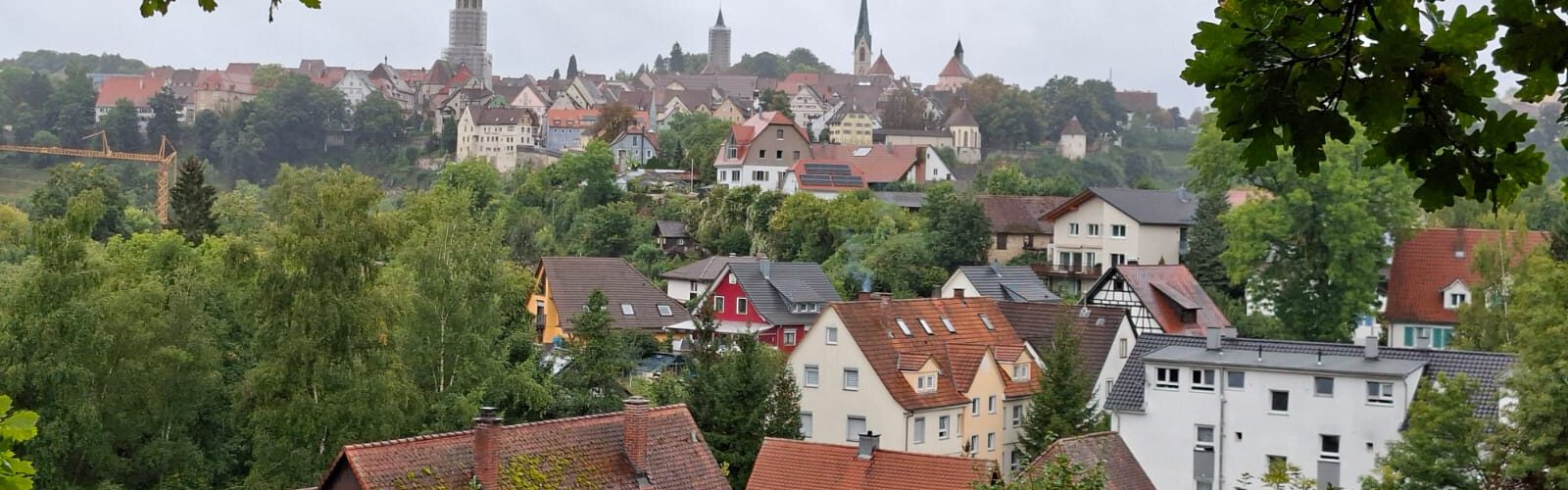 Alte Stadt und hoher Turm in Rottweil – Posaunenchor on tour